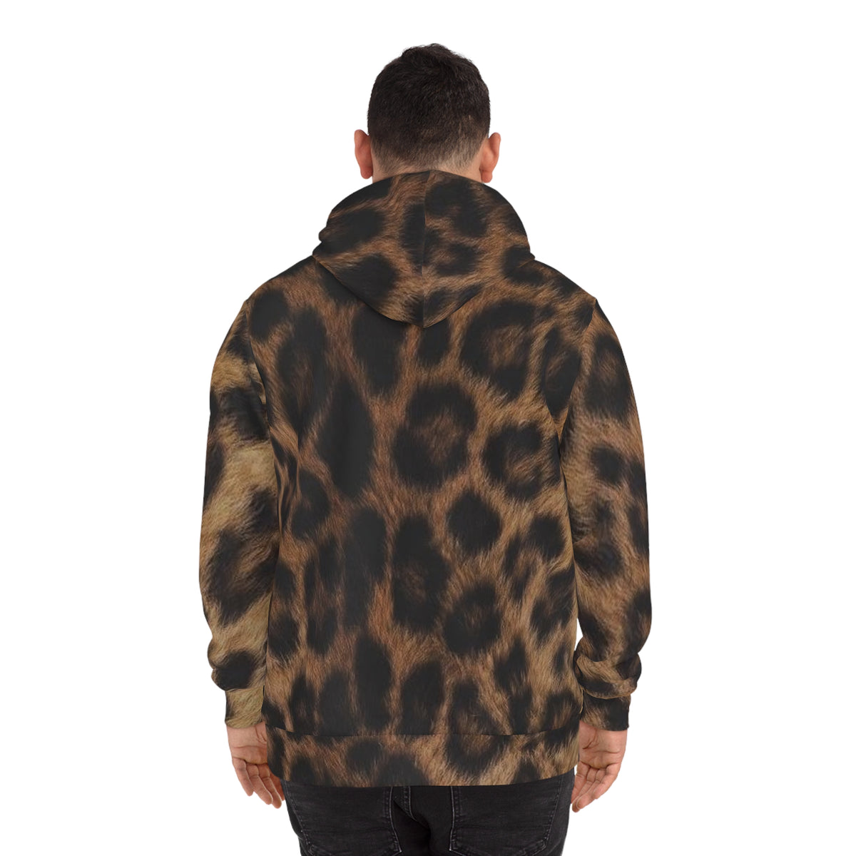Sweat à Capuche Imprimé Léopard — All-Over Print Pull