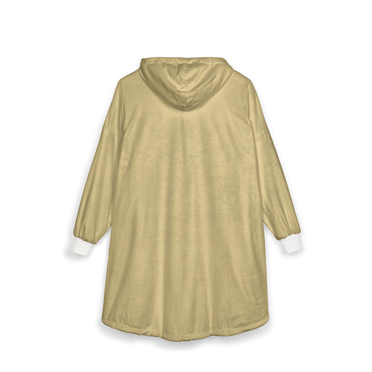 Plaid à Capuche «Love Always» — Couverture Polaire Oversize Sable