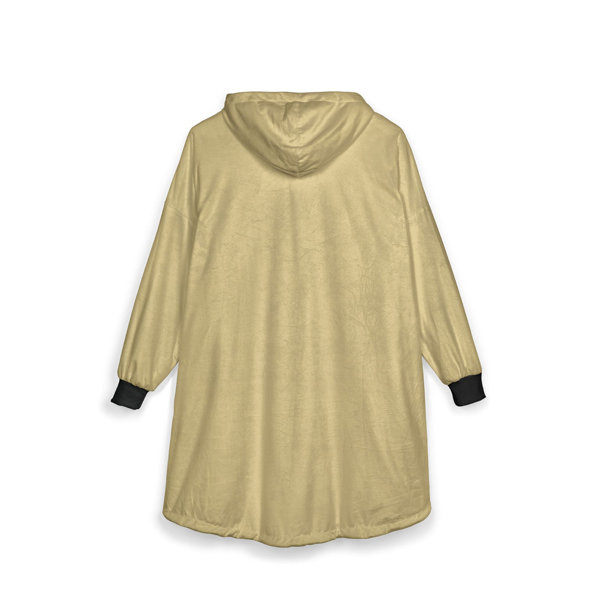 Plaid à Capuche «Love Always» — Couverture Polaire Oversize Sable