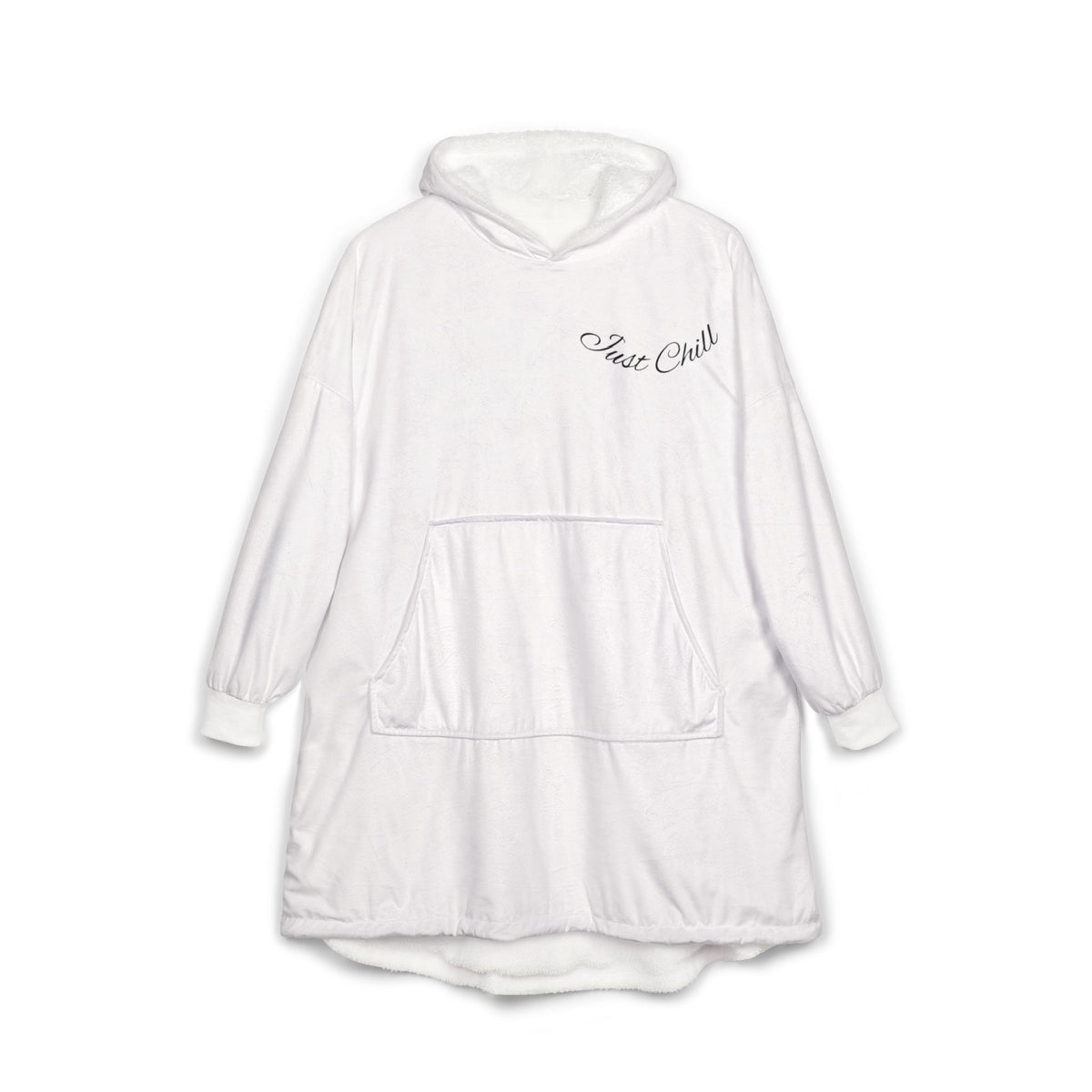 Plaid à Capuche «Stay Cozy» — Couverture Polaire Oversize avec Poche