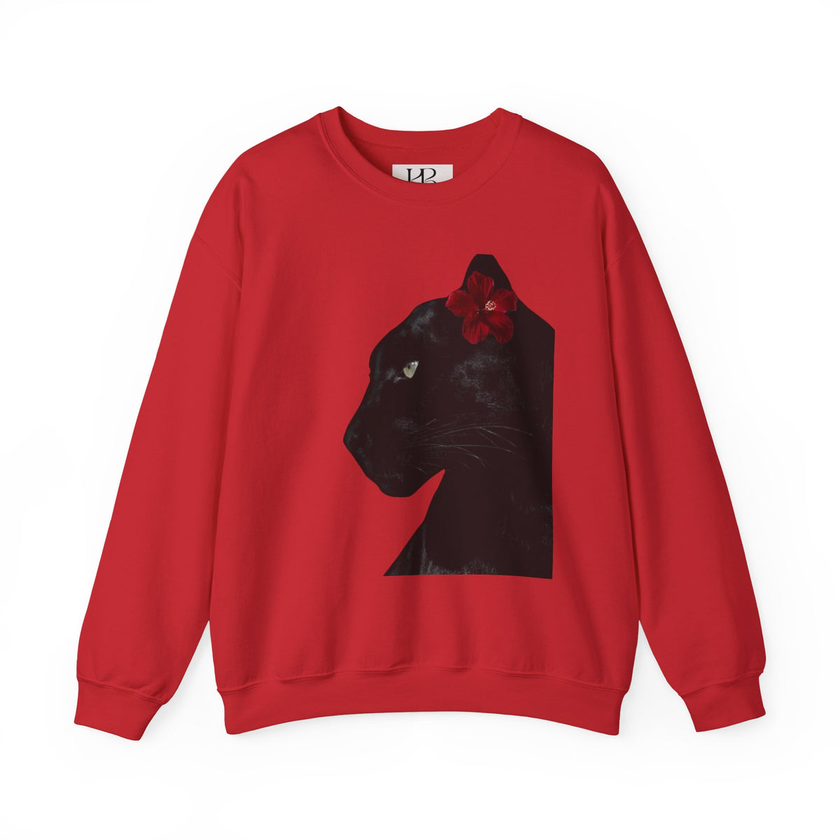 Sweat-shirt col rond à portrait minimaliste