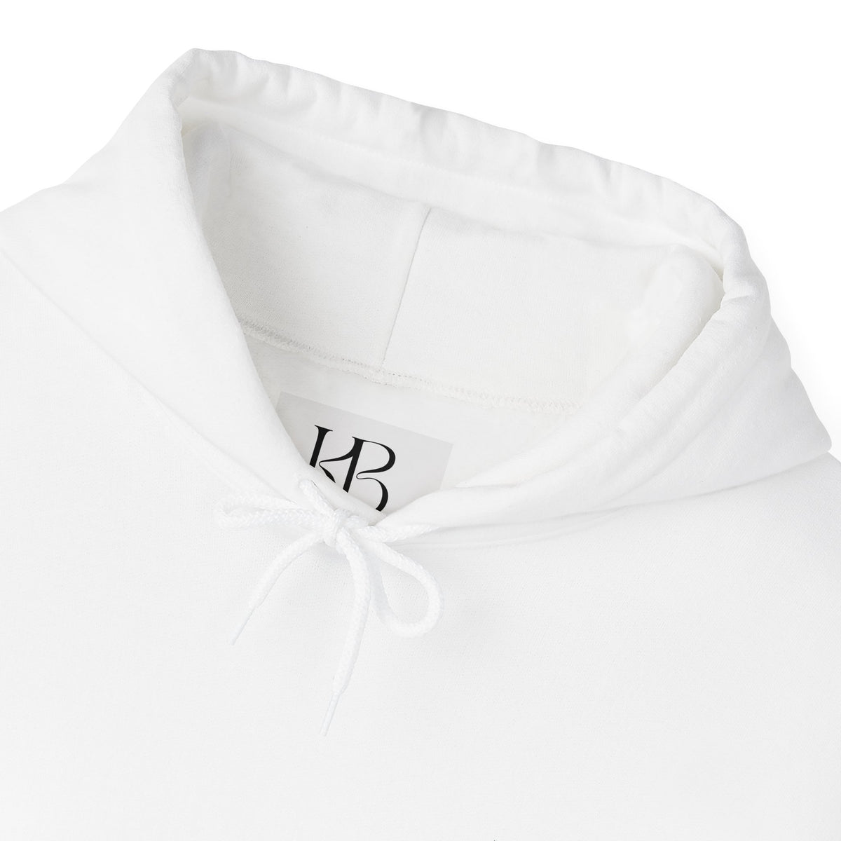 Sweat à capuche blanc douillet — Pull unisexe classique en mélange épais