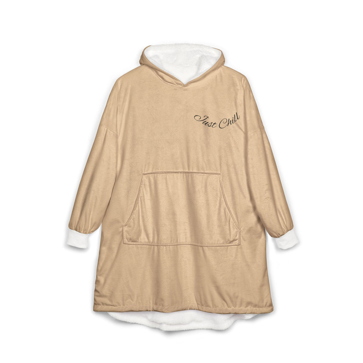 Cozy Camel Hooded Blanket – "Stay Cozy" Oversized Sherpa Hoodie Blanket