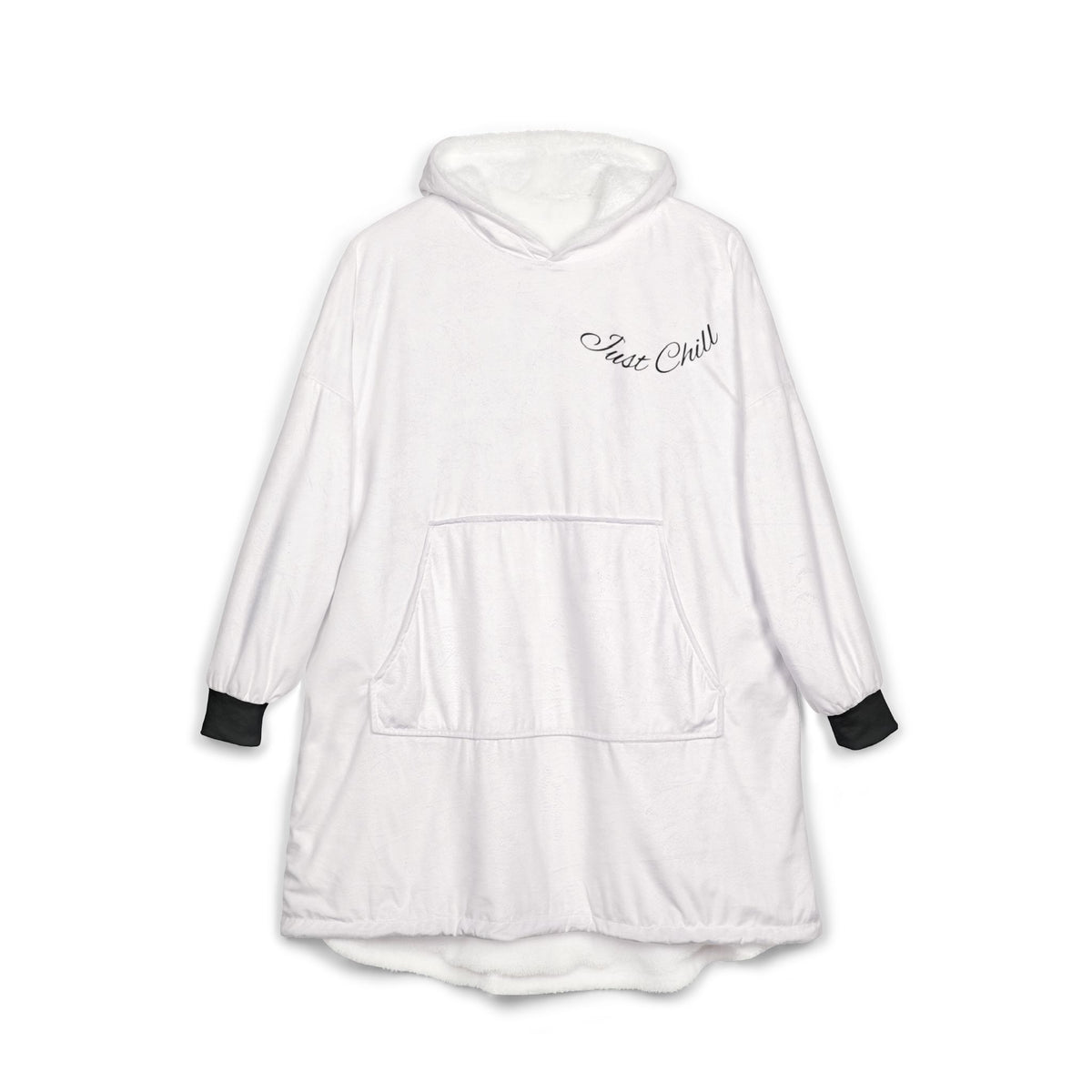 Plaid à Capuche «Stay Cozy» — Couverture Polaire Oversize avec Poche