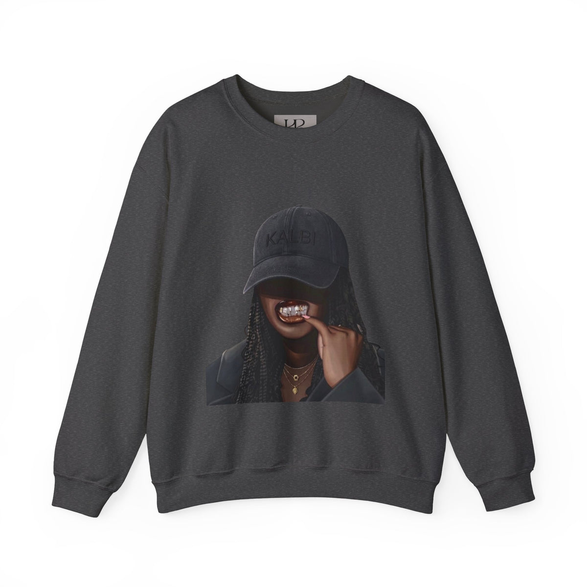 Crew Neck Sweatshirt with Unique Illustration — KALBI