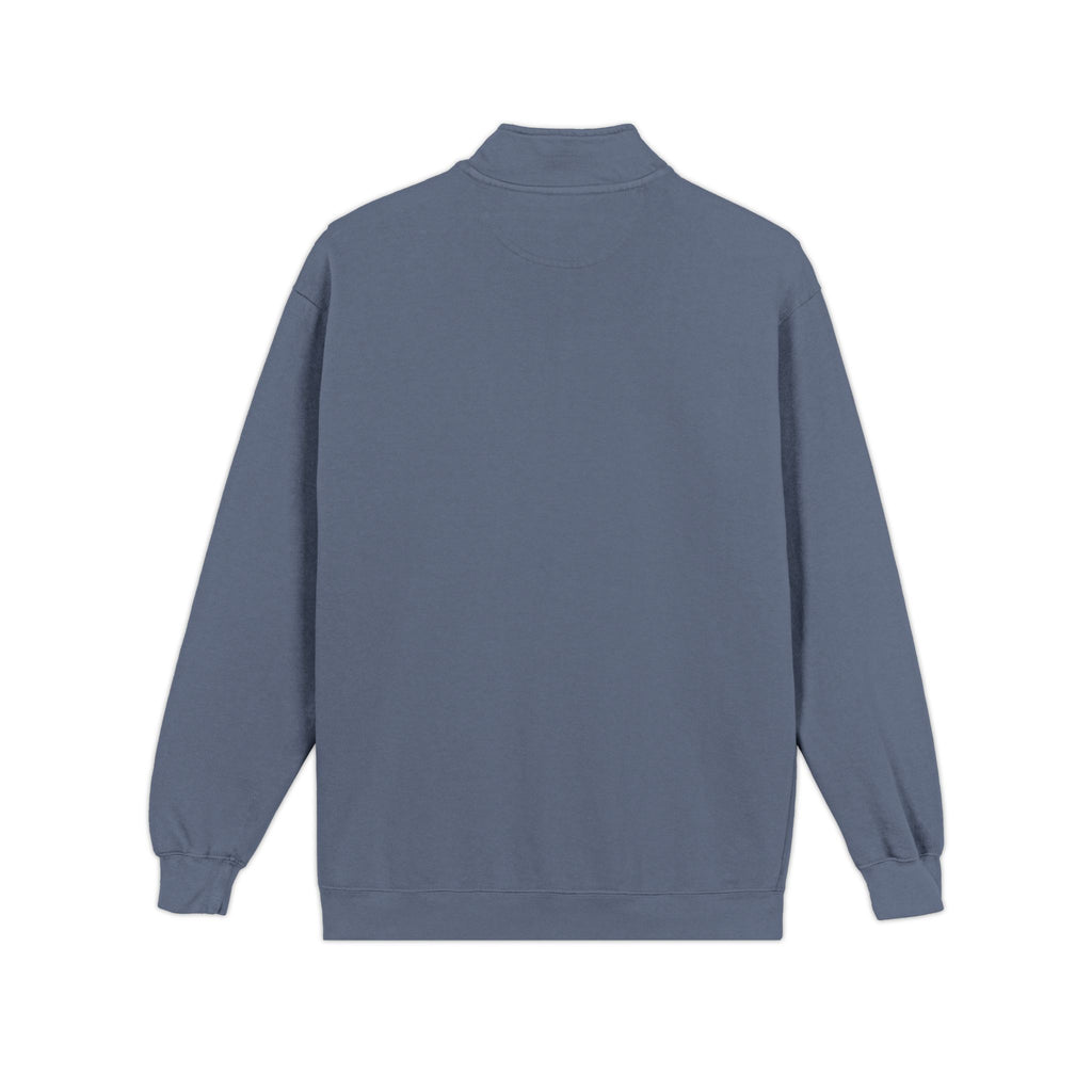Sweatshirt Quart de Zip Brodé «KB» — Pull Monogramme Décontracté