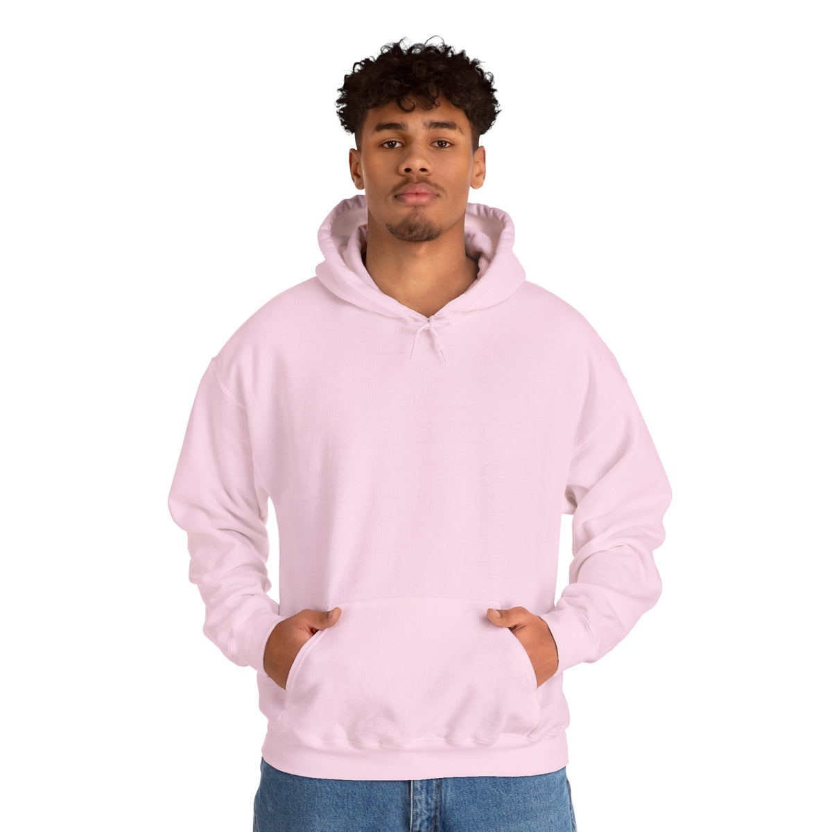 Sweat à capuche blanc douillet — Pull unisexe classique en mélange épais
