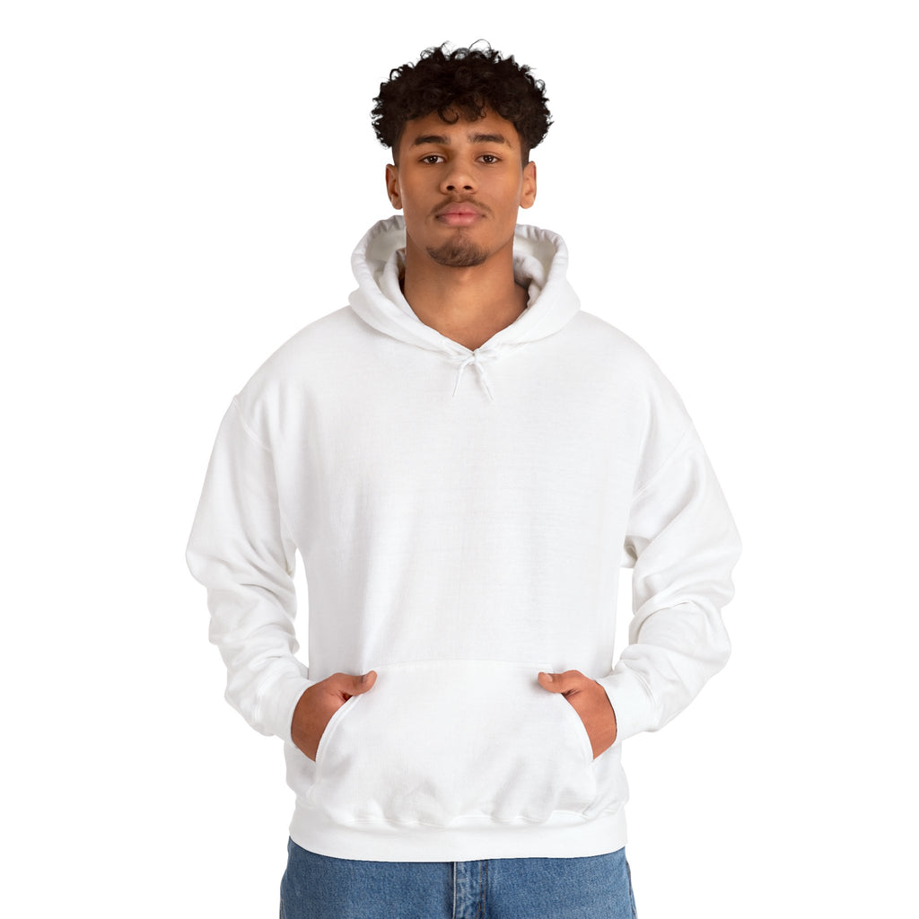Sweat à capuche blanc douillet — Pull unisexe classique en mélange épais