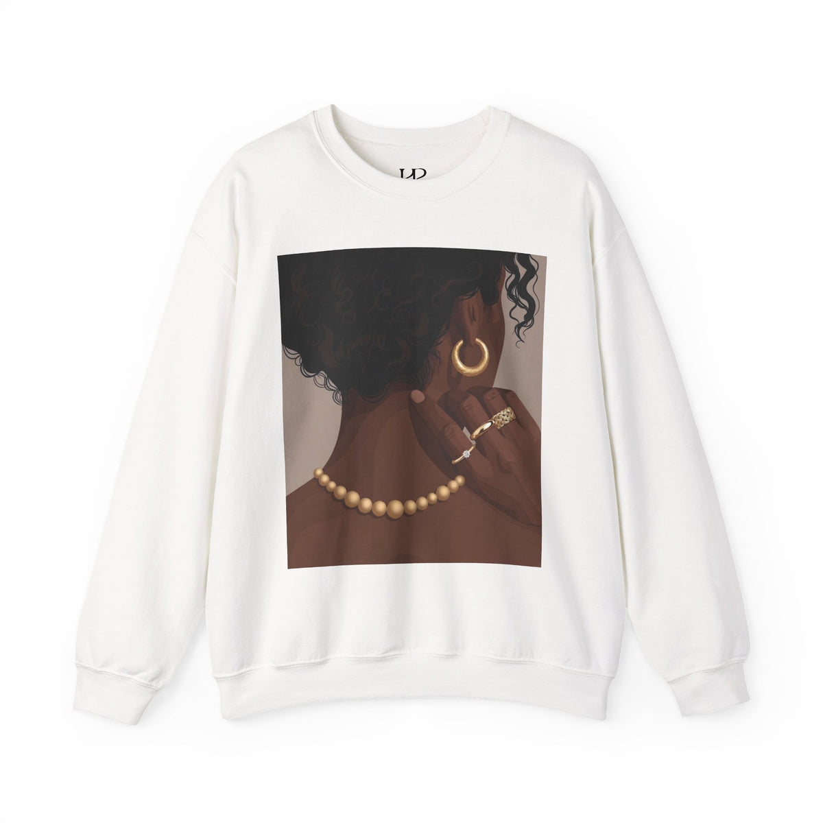 Crew Neck Sweatshirt with Unique Illustration — KALBI