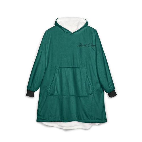 Emerald Green Oversized Hooded Blanket — KALBI