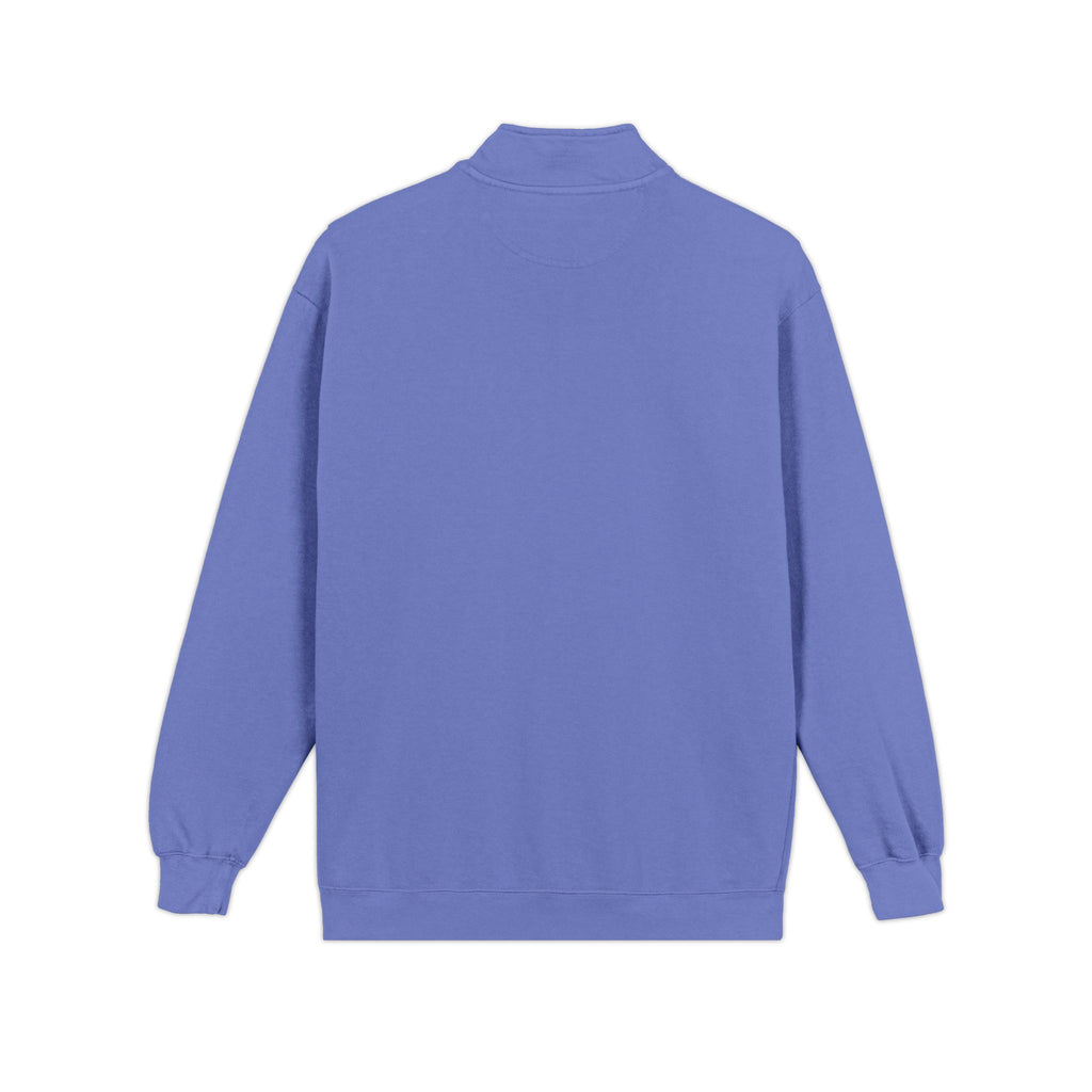 Sweatshirt Quart de Zip Brodé «KB» — Pull Monogramme Décontracté