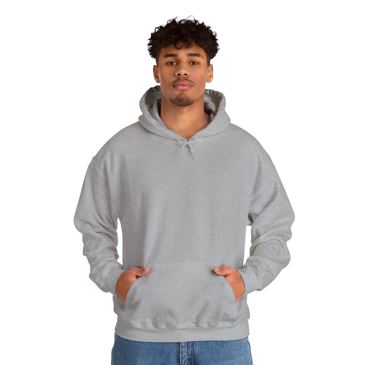Sweat à capuche blanc douillet — Pull unisexe classique en mélange épais